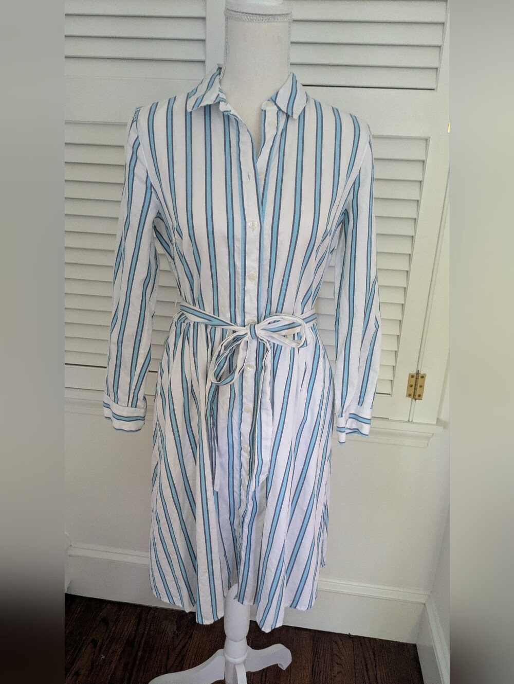 Draper James Striped Shirt Dress, Sz 4